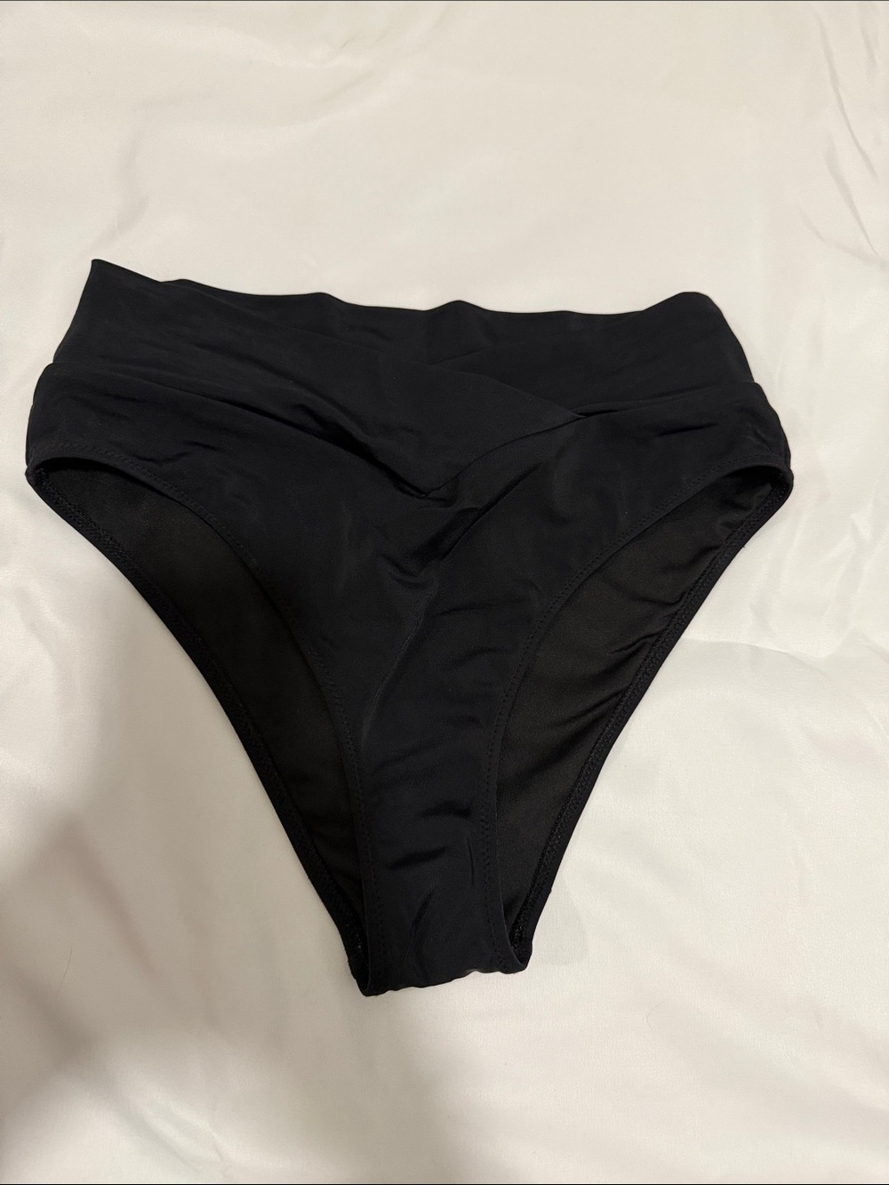 PINK Black High-Waist Bikini Bottom - Women Swim
